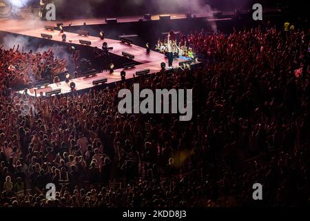 Der italienische Rapper Salmo spielt am 06 2022. Juli live im Giuseppe Meazza Stadion in San Siro in Mailand (Foto: Mairo Cinquetti/NurPhoto) Stockfoto