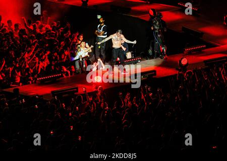 Der italienische Rapper Salmo spielt am 06 2022. Juli live im Giuseppe Meazza Stadion in San Siro in Mailand (Foto: Mairo Cinquetti/NurPhoto) Stockfoto