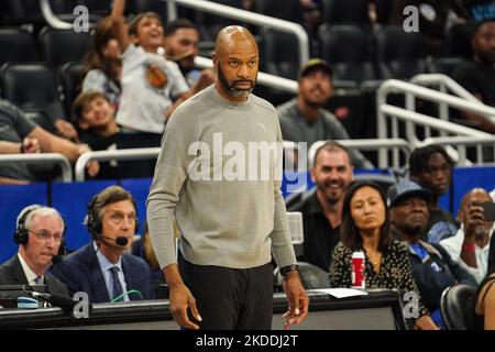 Orlando, Florida, USA, 5. November 2022, Orlando Magic Head Coach Jamahl Mosley im Amway Center. (Foto: Marty Jean-Louis) Stockfoto