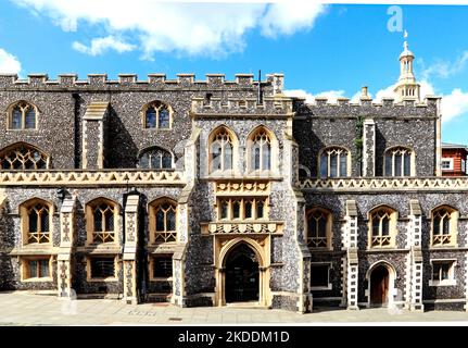 Norwich, die Guildhall, mittelalterliches Gebäude, Architektur, Norfolk, England, Großbritannien Stockfoto