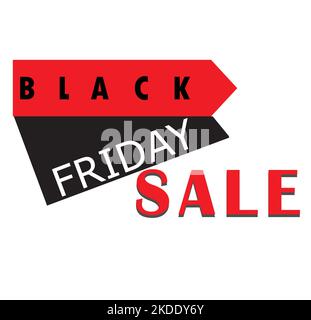 Black friday Verkauf Poster Design, Big Sell, Tag, promo Cyber montag, isoliert auf weiß Stock Vektor