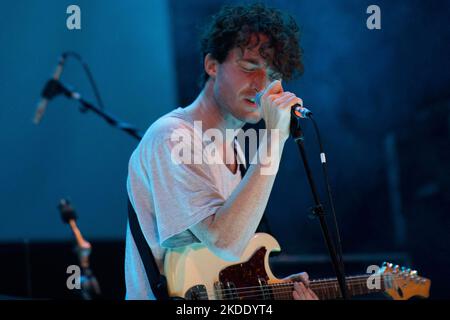 Reykjavik, Island . 03.. November 2022. Die amerikanische Indie-Pop-Band Nation of Language spielt beim Iceland Airwaves Music Festival in der Innenstadt von Reykjavik, Island. Foto: Baden Roth/imageSPACE Kredit: Imagespace/Alamy Live News Stockfoto