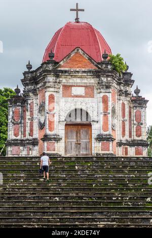 Die barocke Friedhofskapelle von San Joaquin in Iloilo, Philippinen Stockfoto