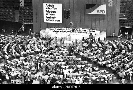 SPD-Parteitag April 1982, Deutschland Stockfoto