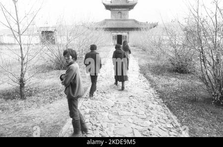 Gesichter der Mongolei unter kommunistischer Herrschaft 1982 zeigt dieses Foto, MNG, Mongolei Stockfoto