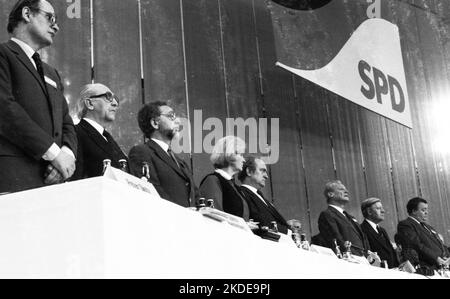 SPD-Parteitag April 1982, Deutschland Stockfoto