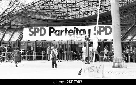 SPD-Parteitag April 1982, Deutschland Stockfoto