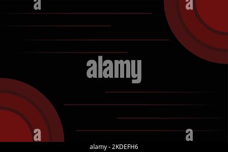 Abstraktes geometrisches Hintergrunddesign in Rot und Schwarz. Für Cover-Design, Buchgestaltung, Präsentationsvorlage, Website, Poster, Flyer, Werbung, Broschüre Stock Vektor