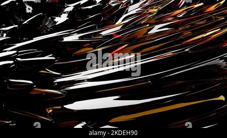 Abstract Öl Healthcare Design Fluid Art 3D Render Stockfoto