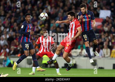 Barcelona, Spanien. 05.. November 2022. Spanisches Fußballspiel La Liga Santander FC Barcelona gegen Almeria im Camp Nou Stadion Barcelona, 05. November 2022 Jordi alba 900/Cordon Pressequelle: CORDON PRESS/Alamy Live News Stockfoto