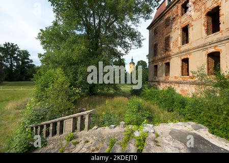 park und Schloss Brody, Pförten, Polen Stockfoto
