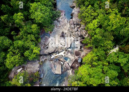 Amazing Boulders Gorge im tropischen Norden von Queensland. Stockfoto