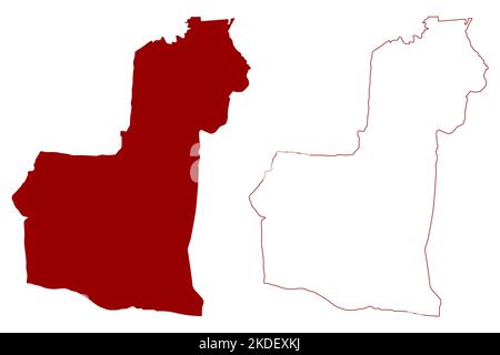 Broxbourne nicht-Metropolregion, Borough (Vereinigtes Königreich Großbritannien und Nordirland, zeremonielle Grafschaft Hertfordshire oder Herts, England Stock Vektor