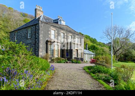 Canna House auf der Isle of Canna, Schottland, Großbritannien Stockfoto