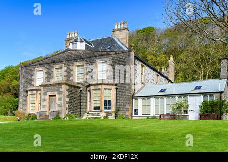 Canna House auf der Isle of Canna, Schottland, Großbritannien Stockfoto