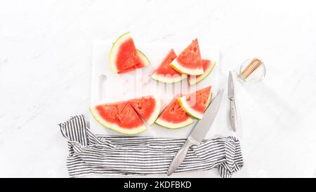 Chili Limette Wassermelone knallt Stockfoto