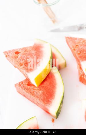 Chili Limette Wassermelone knallt Stockfoto