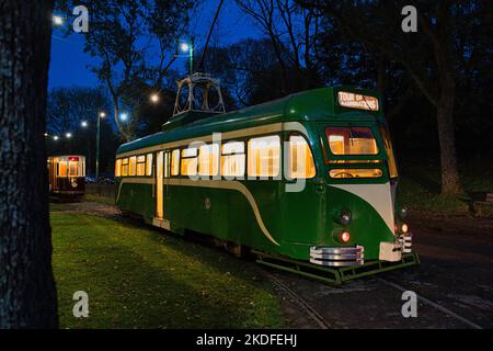 Blackpool 623 in der Heaton Park Tramway, Manchester Stockfoto