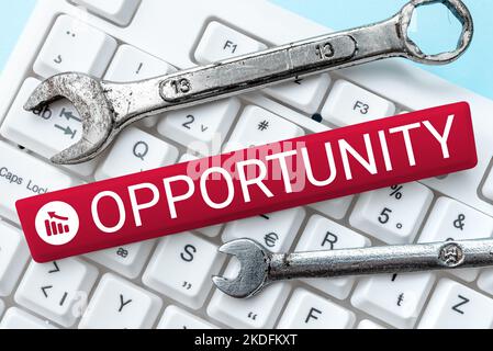 Inspiration, die Zeichen Gelegenheit zeigt, Business Concept tatsächliches Bargeld, das auf eine Kreditkartenrechnung angewendet und empfangen werden kann Stockfoto