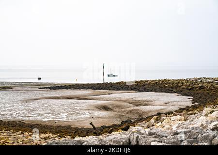 Blick über die Morecambe Bay bei Ebbe Stockfoto