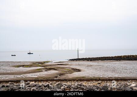 Blick über die Morecambe Bay bei Ebbe Stockfoto