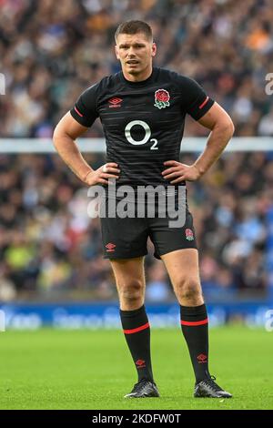 Twickenham, Großbritannien. 06.. November 2022. Owen Farrell aus England während des Spiels während des Herbst-Länderspiels England gegen Argentinien im Twickenham Stadium, Twickenham, Großbritannien, 6.. November 2022 (Foto von Craig Thomas/News Images) in Twickenham, Großbritannien am 11/6/2022. (Foto von Craig Thomas/News Images/Sipa USA) Quelle: SIPA USA/Alamy Live News Stockfoto