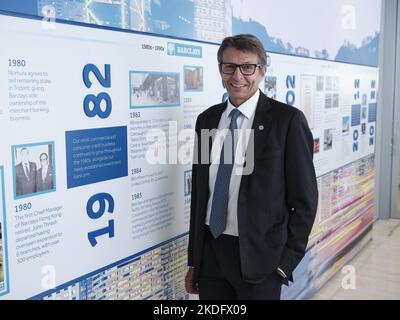 Anthony Davies, Chief Executive von Barclays in Hongkong; die Bank nahm strategische Änderungen an ihrem Geschäftsmodell vor, die den Übergang zu einer Unternehmens- und Investmentbank unterstützten. 28SEP22 Foto: SCMP / Josh Chow Stockfoto