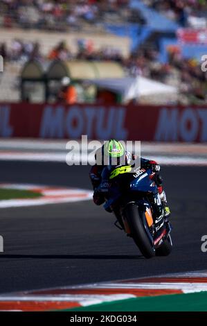 Valencia, Spanien. 05.. November 2022. CAL Crutchlow (Yamaha) in Aktion während des Gran Premio Motul de la Comunitat Valenciana auf dem Ricardo Tormo Circuit. Kredit: SOPA Images Limited/Alamy Live Nachrichten Stockfoto