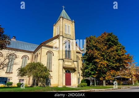 First Baptist Church in Woodstock, Ontario, Kanada - erbaut 1822 Stockfoto
