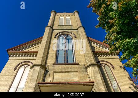 First Baptist Church in Woodstock, Ontario, Kanada - erbaut 1822 Stockfoto