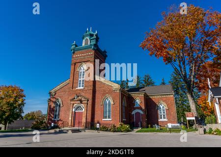 Old St. Paul's Anglican Church in Woodstock, Ontario, Kanada - erbaut 1834 Stockfoto