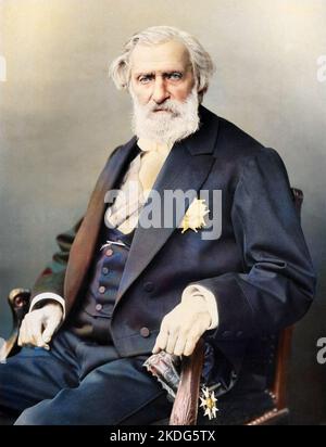 Porträt des französischen Komponisten Ambroise Thomas (1811-1896). Stockfoto