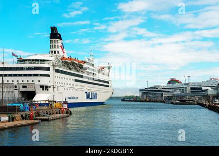 Tallinn, Estland - 30.05.2022: MS Isabelle Cruisefähre für ukrainische Flüchtlinge gechartert. Stockfoto