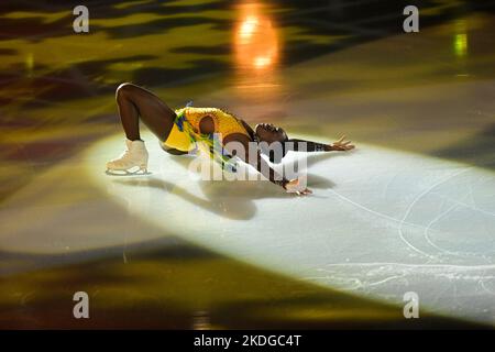 Mae Berenice MEITE (FRA), während der Ausstellungsgala, beim ISU Grand Prix of Figure Skating - Grand Prix de France 2022, im Angers Ice Parc, am 6. November 2022 in Angers, Frankreich. Quelle: Raniero Corbelletti/AFLO/Alamy Live News Stockfoto