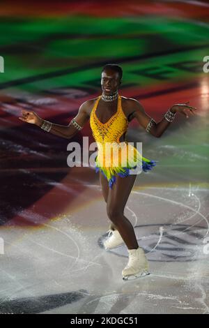 Mae Berenice MEITE (FRA), während der Ausstellungsgala, beim ISU Grand Prix of Figure Skating - Grand Prix de France 2022, im Angers Ice Parc, am 6. November 2022 in Angers, Frankreich. Quelle: Raniero Corbelletti/AFLO/Alamy Live News Stockfoto