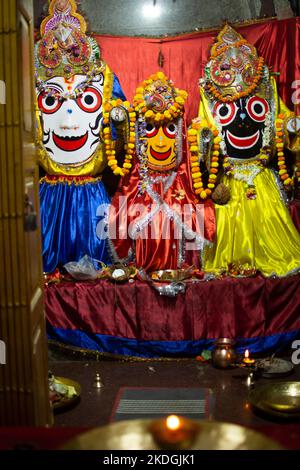 Jagannath ist eine Inkarnation von lord Vishnu und wird von den Hindus als der höchste gott angesehen Stockfoto