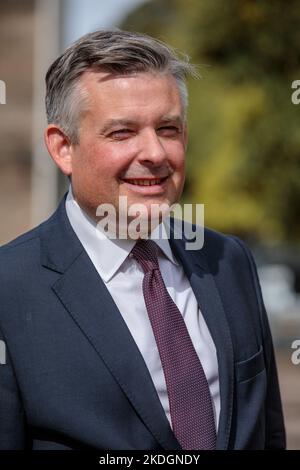 London, Großbritannien. 7.. September 2022. Jonathan Ashworth, Parlamentsabgeordneter, Schattenstaatssekretär für Arbeit und Renten der Labour Party Stockfoto