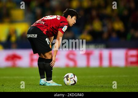 Valencia, Spanien. 06.. November 2022. Spanische La Liga: Villarreal CF / RCD Mallorca . Lee Kang in von RCD Mallorca Kredit: Saolab/Alamy Live News Kredit: Saolab/Alamy Live News Stockfoto