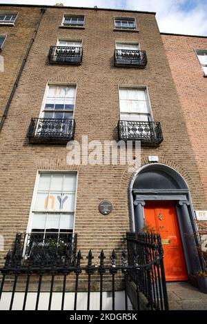 63 Lower baggot Street der Geburtsort des Malers francis Bacon dublin republik irland Stockfoto