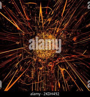 Chaos, abstrakter Hintergrund. Stockfoto