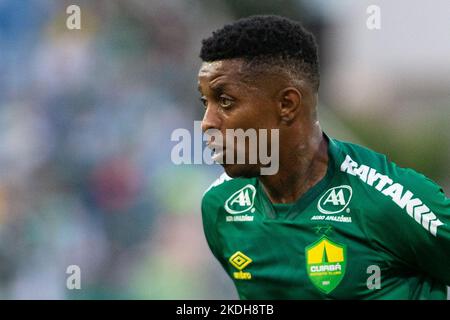 Cuiaba, Brasilien. 06.. November 2022. MT - Cuiaba - 11/06/2022 - BRASILIANISCHER A 2022, CUIABA X PALMEIRAS - Jonathan Cafu Spieler von Cuiaba während eines Spiels gegen Palmeiras im Arena Pantanal Stadion für die brasilianische Meisterschaft A 2022. Foto: Gil Gomes/AGIF/Sipa USA Quelle: SIPA USA/Alamy Live News Stockfoto