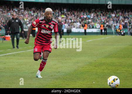 Curitiba, Brasilien. 06.. November 2022. Marinho während Coritiba und Flamengo. Spiel gültig für die 36. Runde der Brasilianischen Meisterschaft 2022. Major Antônio Couto Pereira Stadion in Curitiba, Pr. Kredit: Carlos Pereyra/FotoArena/Alamy Live Nachrichten Stockfoto