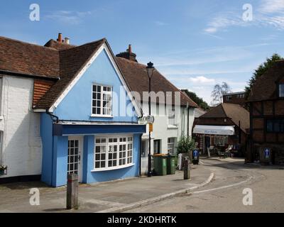 Enge Gassen und Haus von Hamble, Hampshire, Großbritannien Stockfoto