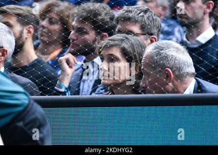 Paris, Frankreich. 06.. November 2022. Amelie Oudea-Castena beim Finale des Rolex Paris Masters, ATP Masters 1000 Tennisturniers, am 6. November 2022 in der Accor Arena in Paris, Frankreich. Foto von Victor Joly/ABACAPRESS.COM Quelle: Victor Joly/Alamy Live News Stockfoto