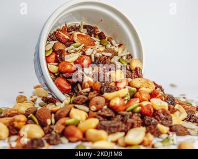 getrockneten Früchten und Nüssen Stockfoto