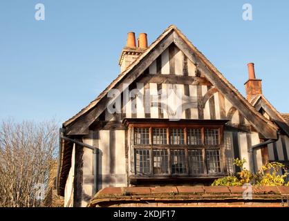 The Ancient House, Walthamstow, London, Großbritannien. Walthamstow, bereits zur Zeit des Domesday Book (11.. Jahrhundert) als Dorf etabliert, ist einer der Stockfoto