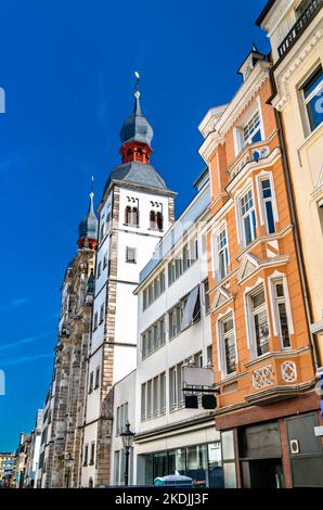 Name der Jesus-Kirche in Bonn - Nordrhein-Westfalen, Deutschland Stockfoto