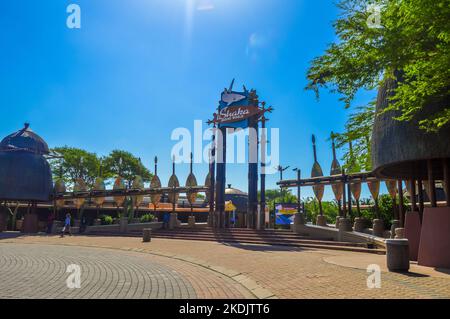 Eingang von Ushaka marine world ein Freizeitaquarium in Durban KZN Südafrika Stockfoto