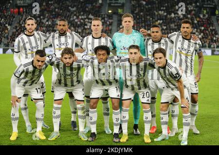 FC Juventus Teamfoto während der italienischen Serie A, Fußballspiel zwischen FC Juventus und Inter FC, am 06. November 2022, im Allianz Stadium, Turin, Italien Foto Nderim Kaceli Stockfoto