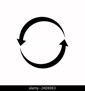 Drehpfeilsymbol Vektorgrafik Stock Vektor